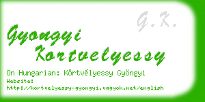 gyongyi kortvelyessy business card