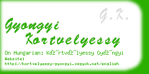 gyongyi kortvelyessy business card